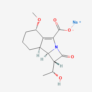 molecular formula C14H18NNaO5 B1260912 Sanfetrinem sodium CAS No. 141611-76-9