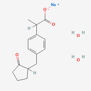 molecular formula C15H21NaO5 B1260914 Loxoprofen sodium dihydrate CAS No. 226721-96-6