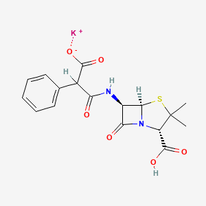molecular formula C17H17KN2O6S B1260915 Carbenicillin potassium CAS No. 17230-86-3