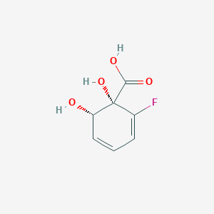molecular formula C7H7FO4 B1260921 6-Fluorocyclohexadiene-cis,cis-1,2-diol-1-carboxylate 