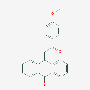 molecular formula C23H16O3 B1260922 10-[2-(4-methoxyphenyl)-2-oxoethylidene]anthracen-9(10H)-one 