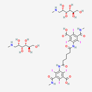 molecular formula C38H54I6N6O18 B1260932 Iocarmate meglumine CAS No. 54605-45-7