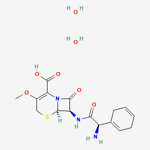 molecular formula C16H23N3O7S B1260939 Cefroxadine dihydrate CAS No. 95615-72-8