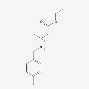 Ethyl 3-{[(4-iodophenyl)methyl]amino}butanoate