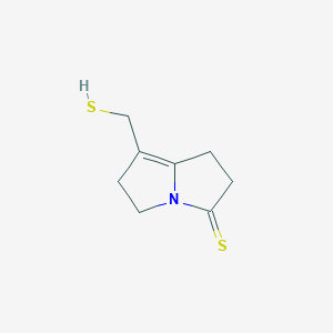 7-(Sulfanylmethyl)-1,2,5,6-tetrahydro-3H-pyrrolizine-3-thione