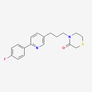 4-{3-[6-(4-Fluorophenyl)pyridin-3-yl]propyl}thiomorpholin-3-one