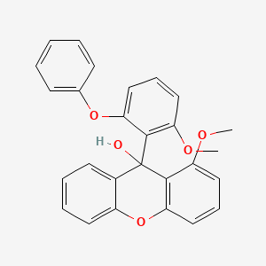 1-Methoxy-9-(2-methoxy-6-phenoxyphenyl)-9H-xanthen-9-OL