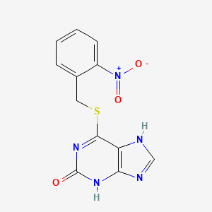 6-[(2-nitrophenyl)methylsulfanyl]-9H-purin-2-ol