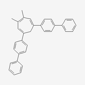 3,4-Dimethyl-1,6-bis(4-phenylphenyl)cyclohepta-1,3,5-triene