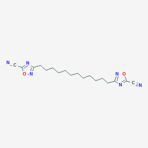 3,3'-(Dodecane-1,12-diyl)di(1,2,4-oxadiazole-5-carbonitrile)