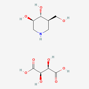 molecular formula C10H19NO9 B1260947 Afegostat tartrate CAS No. 919364-56-0