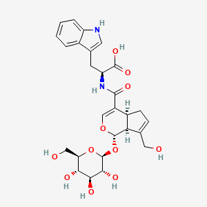 molecular formula C27H32N2O11 B1260949 Eucomoside C 