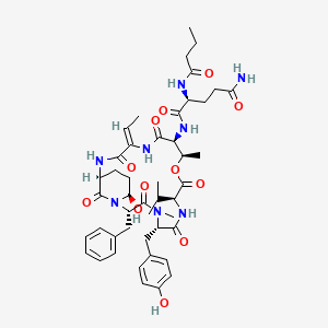 molecular formula C46H62N8O12 B1260952 somamide B 