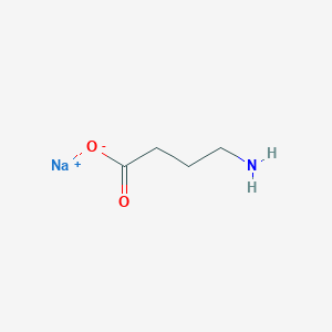 molecular formula C4H9NNaO2 B1260954 Sodium 4-aminobutyrate CAS No. 6610-05-5