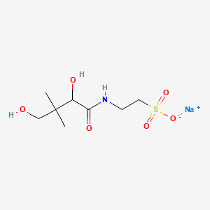 molecular formula C8H16NNaO6S B1260956 Ethanesulfonic acid, 2-((2,4-dihydroxy-3,3-dimethyl-1-oxobutyl)amino)-, sodium salt CAS No. 68964-17-0