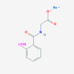 molecular formula C9H7INNaO3 B1260958 Iodohippurate sodium i-125 CAS No. 7230-65-1