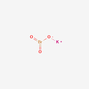 molecular formula KBrO3<br>BrKO3 B1260966 溴酸钾 CAS No. 7758-01-2