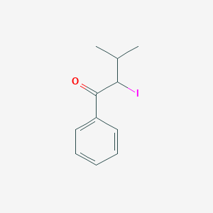 molecular formula C11H13IO B12610120 2-Iodo-3-methyl-1-phenylbutan-1-one CAS No. 651044-06-3