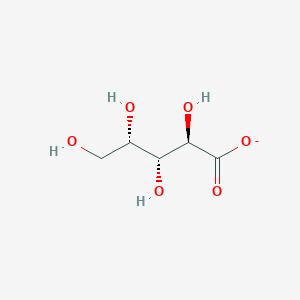 molecular formula C5H9O6- B1261017 L-Lyxonate 