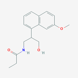 N-[3-hydroxy-2-(7-methoxy-1-naphthyl)propyl]propionamide