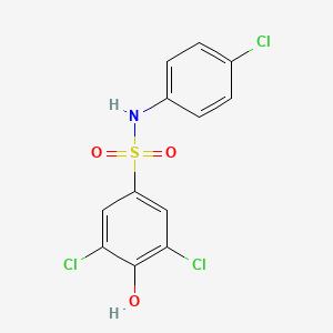 Benzenesulfonamide, 3,5-dichloro-N-(4-chlorophenyl)-4-hydroxy-