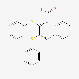 5-Phenyl-3,4-bis(phenylsulfanyl)penta-2,4-dienal