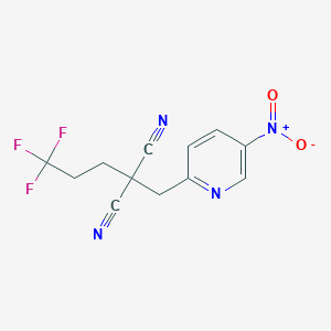 [(5-Nitropyridin-2-yl)methyl](3,3,3-trifluoropropyl)propanedinitrile