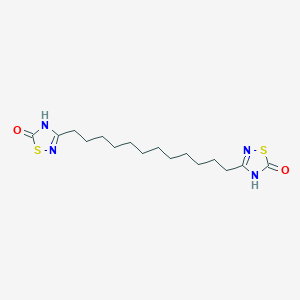 3-[12-(5-oxo-4H-1,2,4-thiadiazol-3-yl)dodecyl]-4H-1,2,4-thiadiazol-5-one