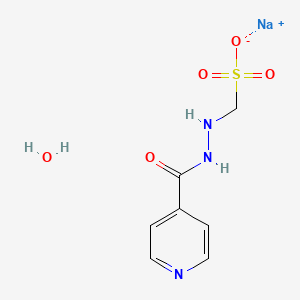 molecular formula C7H10N3NaO5S B1261023 Isoniazid sodium methanesulfonate hydrate 