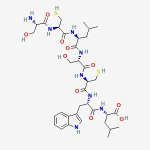 L-Seryl-L-cysteinyl-L-leucyl-L-seryl-L-cysteinyl-L-tryptophyl-L-leucine