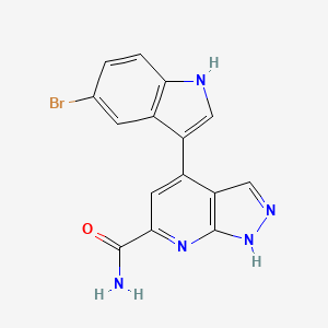 4-(5-Bromo-1H-indol-3-yl)-1H-pyrazolo[3,4-b]pyridine-6-carboxamide