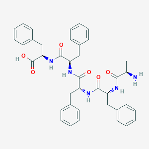 molecular formula C39H43N5O6 B12610271 D-Alanyl-D-phenylalanyl-D-phenylalanyl-D-phenylalanyl-D-phenylalanine CAS No. 644996-95-2