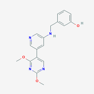 Phenol, 3-[[[5-(2,4-dimethoxy-5-pyrimidinyl)-3-pyridinyl]amino]methyl]-