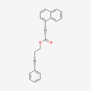 molecular formula C23H16O2 B12610294 4-phenylbut-3-ynyl 3-naphthalen-1-ylprop-2-ynoate CAS No. 917894-63-4