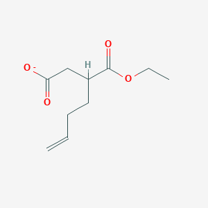 molecular formula C10H15O4- B12610335 3-(Ethoxycarbonyl)hept-6-enoate CAS No. 917955-70-5