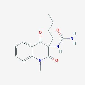 N-(3-Butyl-1-methyl-2,4-dioxo-1,2,3,4-tetrahydroquinolin-3-yl)urea