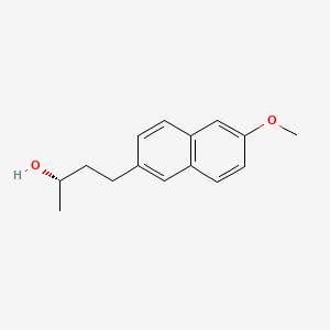 molecular formula C15H18O2 B1261036 4-(6-Methoxynaphthalen-2-yl)butan-2-ol, (+)- CAS No. 65726-26-3