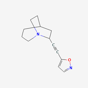 1-Azabicyclo[3.2.2]nonane, 7-(5-isoxazolylethynyl)-