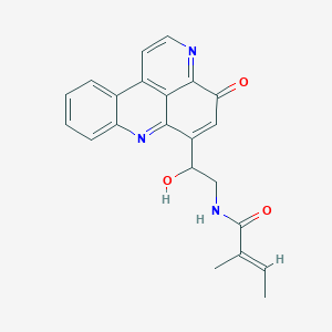 molecular formula C22H19N3O3 B1261038 cystodytin E 