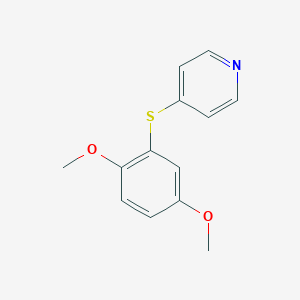 4-(2,5-Dimethoxyphenyl)sulfanylpyridine