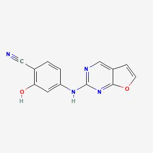 4-[(Furo[2,3-d]pyrimidin-2-yl)amino]-2-hydroxybenzonitrile