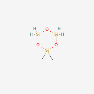 molecular formula C2H10O3Si3 B1261041 2,2-Dimethylcyclotrisiloxane 