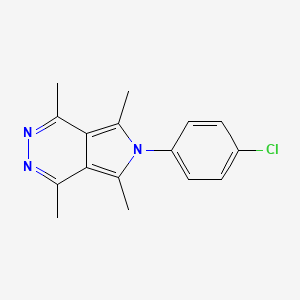 6-(4-chlorophenyl)-1,4,5,7-tetramethyl-6H-Pyrrolo[3,4-d]pyridazine