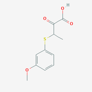 3-[(3-Methoxyphenyl)sulfanyl]-2-oxobutanoic acid