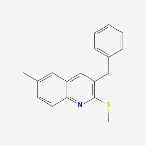 3-Benzyl-6-methyl-2-(methylsulfanyl)quinoline