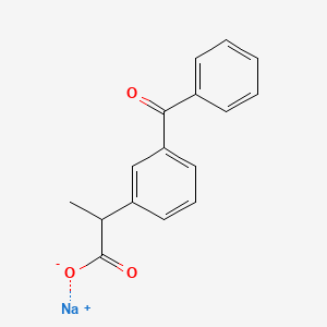 molecular formula C16H13NaO3 B1261047 Ketoprofen sodium CAS No. 57495-14-4