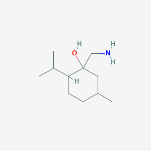 molecular formula C11H23NO B12610479 Cyclohexanol, 1-(aminomethyl)-5-methyl-2-(1-methylethyl)- CAS No. 646050-02-4