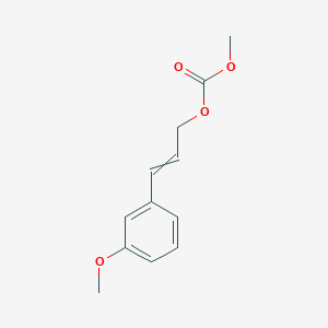 molecular formula C12H14O4 B12610505 3-(3-Methoxyphenyl)prop-2-en-1-yl methyl carbonate CAS No. 897963-50-7