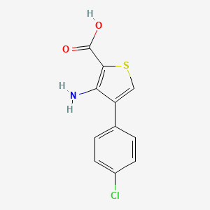 3-Amino-4-(4-chlorophenyl)thiophene-2-carboxylic acid