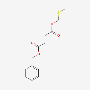 molecular formula C13H16O4S B12610524 Benzyl (methylsulfanyl)methyl butanedioate CAS No. 650638-36-1